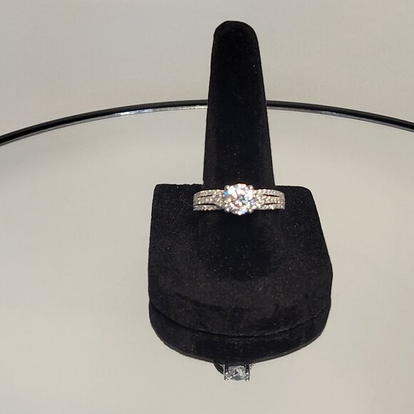 Jewelry - 1ct GRA Certified Moissanite Engagement Ring in 925 Sterling Silver